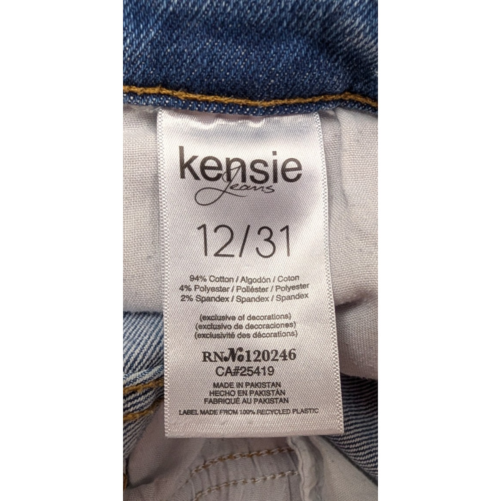 Kensie High Rise Jeans in Light Blue Wash. 12/21. Like New!🔥 - Picture 9 of 10